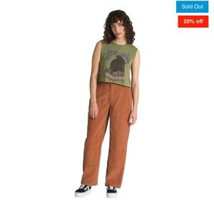 VANS WOMEN'S HIGH ROAD GROUNDWORK CORD PANT MOCHA BISQUE